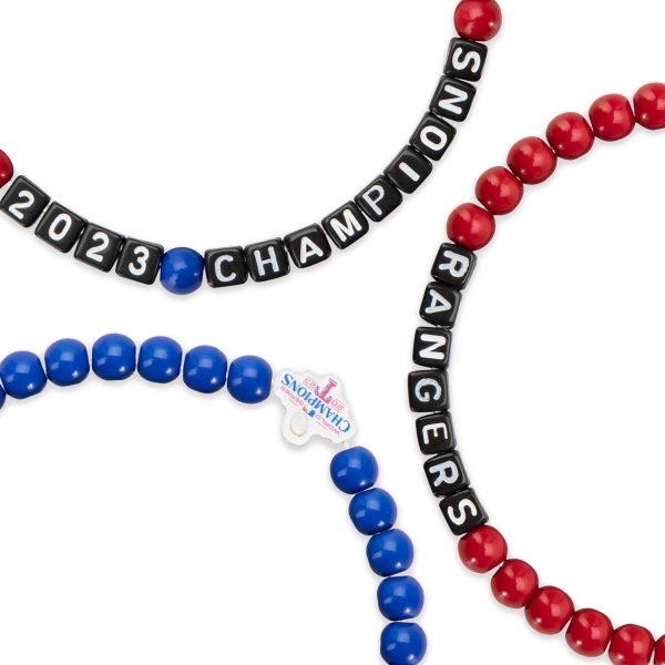 Texas Rangers MLB 2023 World Series Champions 3 Pack Beaded Friendship Bracelet Online now - Image 2