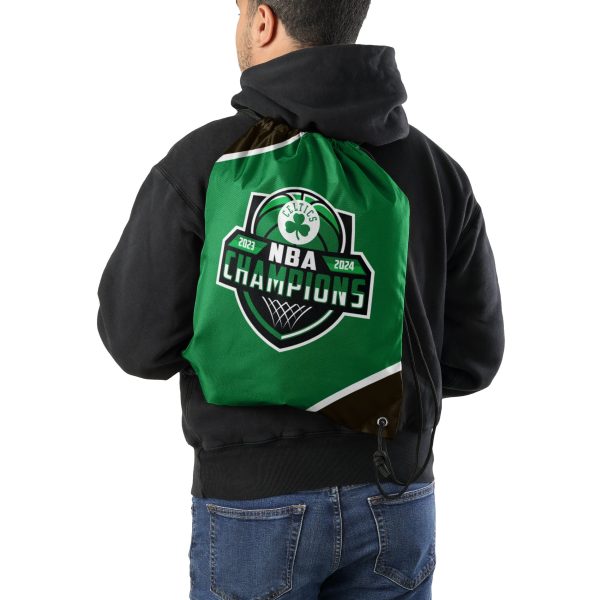 Boston Celtics 2024 NBA Champions Drawstring Backpack Sale - Image 2