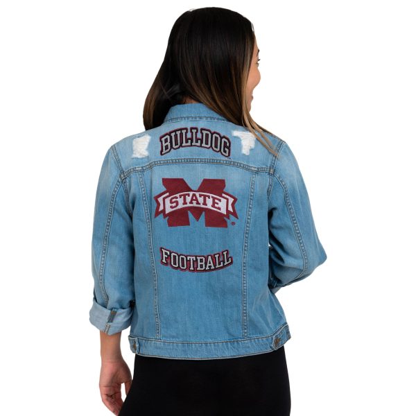 Mississippi State Bulldogs NCAA Womens Denim Days Jacket For Cheap - Image 2