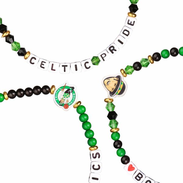 Boston Celtics NBA 3 Pack Friendship Bracelet Supply - Image 2