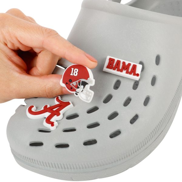 Alabama Crimson Tide NCAA 10 Pack Team Clog Charms Online Sale - Image 3