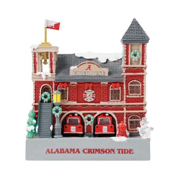 Alabama Crimson Tide NCAA Light Up Resin Team Firehouse Online Hot Sale