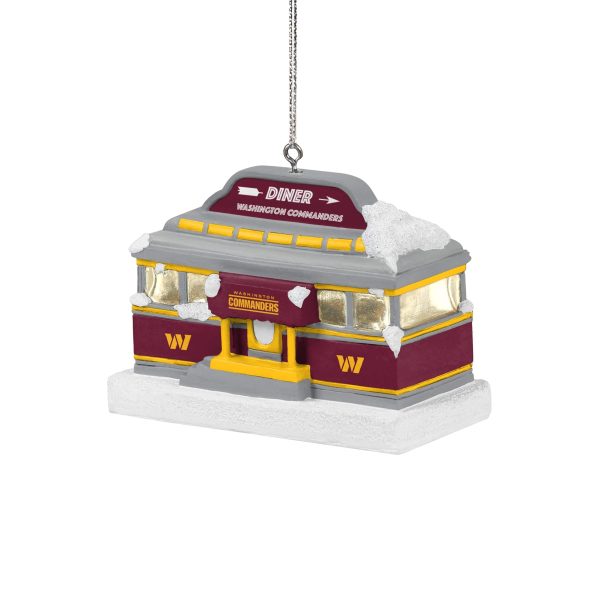 Washington Commanders NFL Light Up Diner Ornament For Cheap - Image 2