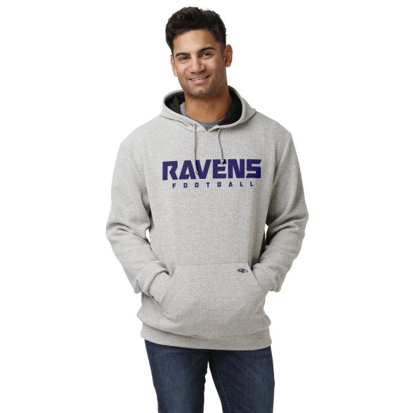 Baltimore Ravens NFL Mens Gray Woven Hoodie For Discount