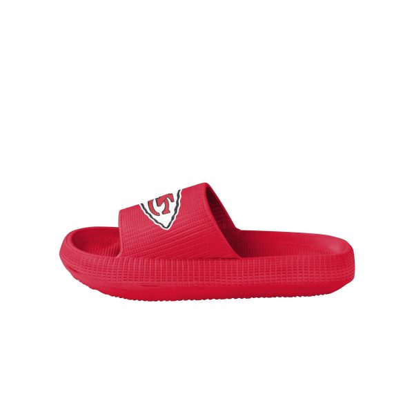 Kansas City Chiefs NFL Womens Team Color Pillow Slides Fashion - Image 4