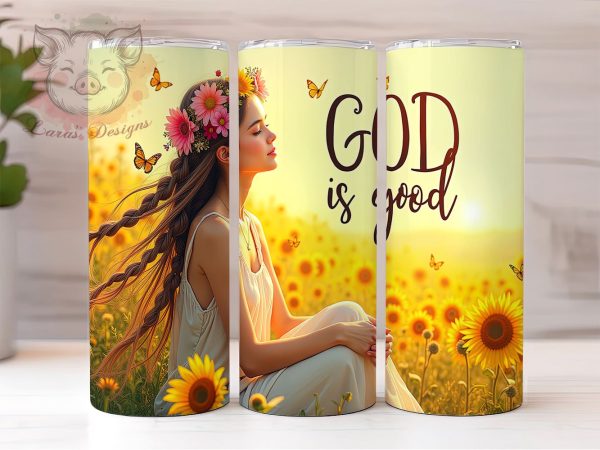 God is Good Tumbler, Bible Verse Tumbler Wrap, 20oz Sublimation Design, Christian Tumbler PNG, Inspirational Bible Tumbler, Digital Download Tumbler, Faith-Based Tumbler Design Discount