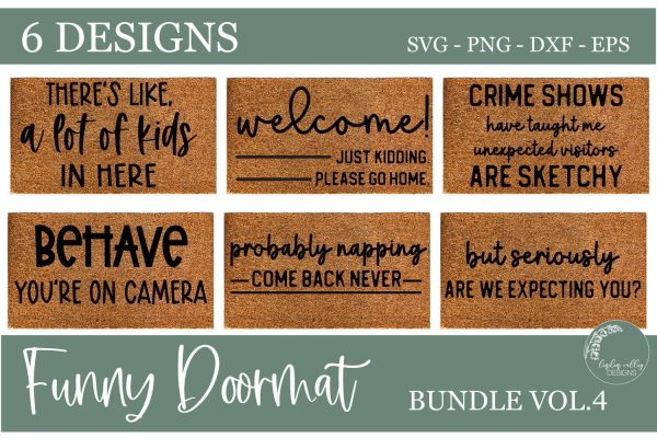 Funny Doormat SVG Bundle Vol 4-Funny SVG Bundle-DIY Doormat$6.00 Fashion