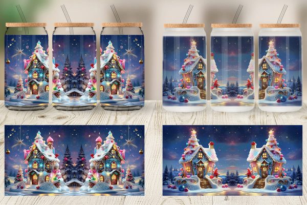 Glass Can Gingerbread House Hot on Sale - Image 2