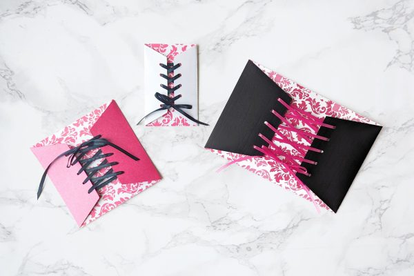 Lace Up Corset Style Gift Card Holder or Envelope SVG Hot on Sale