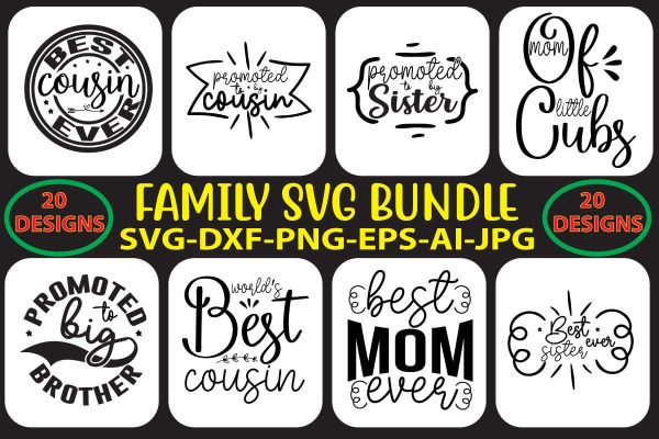 FAMILY-SVG-BUNDLE For Sale