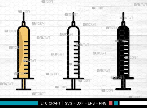 Syringe Icons Color, Syringe Svg, Vaccination Svg, Syringes, Hypodermic Syringe, Syringe Bundle, Icon Bundle, Svg Cut File, Dxf, Eps, Png, Online Hot Sale